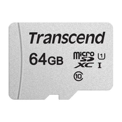 Transcend 64 GB microSDXC-Karte 300S UHS-I U1 V10 95/45MB/s