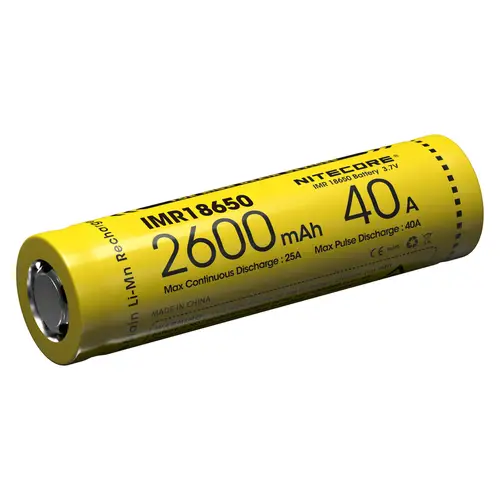 Nitecore Li-Ion Akku IMR 18650 2er-Pack 3,7V/2600mAh