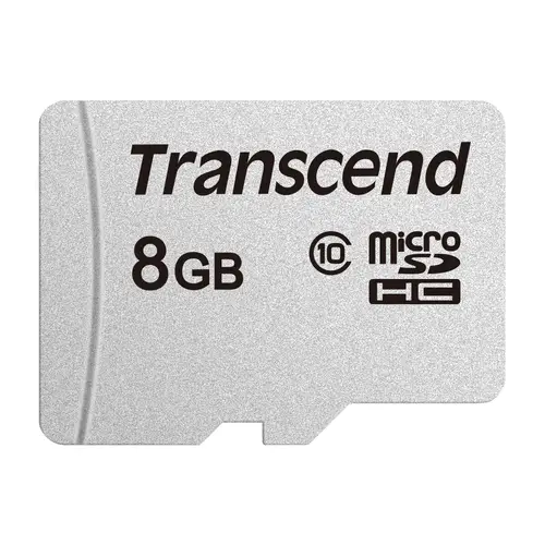 Transcend 8 GB microSDHC-Karte 300S UHS-1 U1 C10 20MB/s ohne Adapter