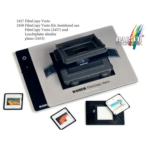 Kaiser FilmCopy Vario Haltervorrichtung zum Digitalisieren von Dias + Negativen