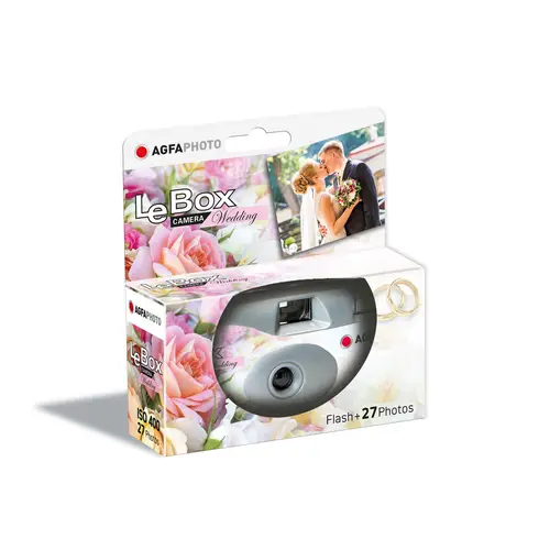 AgfaPhoto LeBox Wedding Flash 400 27 Aufnahmen, Einwegkamera