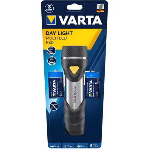 Varta Day Light Multi LED F30 Taschenlampe mit 14x 5mm LED''s
