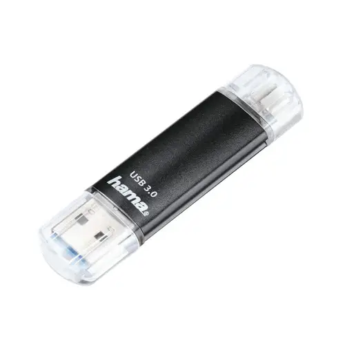 Hama FlashPen Laeta Twin USB 3.0 128 GB 40MB/s schwarz USB-Stick