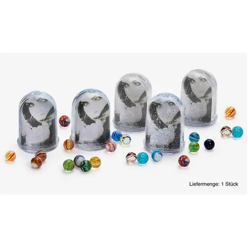 KPH Schmal Glitzerkugel 10,5 cm hoch für Bildformat 7,5 cm
