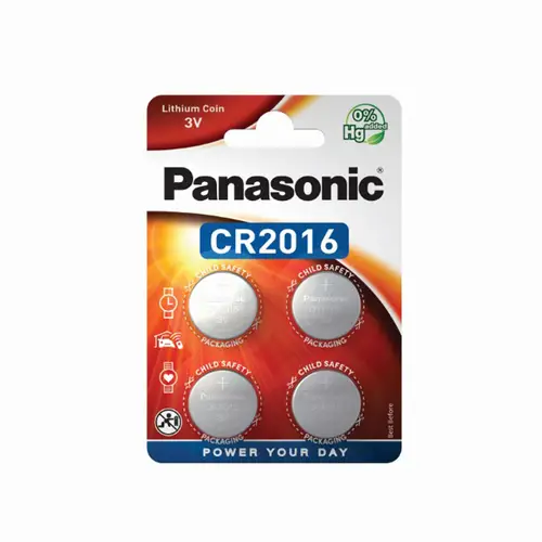 Panasonic CR-2016 4er Blister Knopfzelle