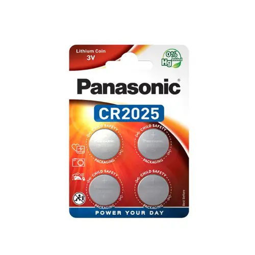 Panasonic CR-2025 4er Blister Knopfzelle
