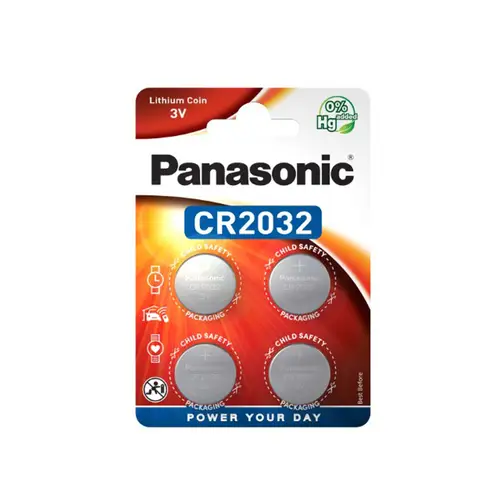 Panasonic CR-2032 4er Blister Knopfzelle
