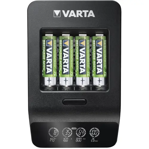 Varta LCD Smart Charger inkl. 4 AA/LR6 Mignon Power Akkus 2100 mAh