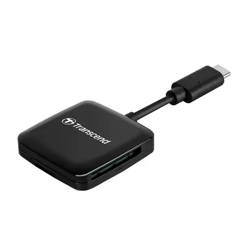 Transcend SD/microSD Card Reader, Type C, USB 3.2 Gen.1 schwarz