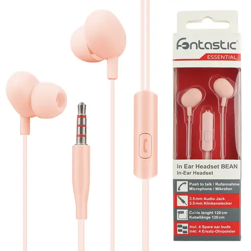 Fontastic Essential Bean light apricot In Ear Headset