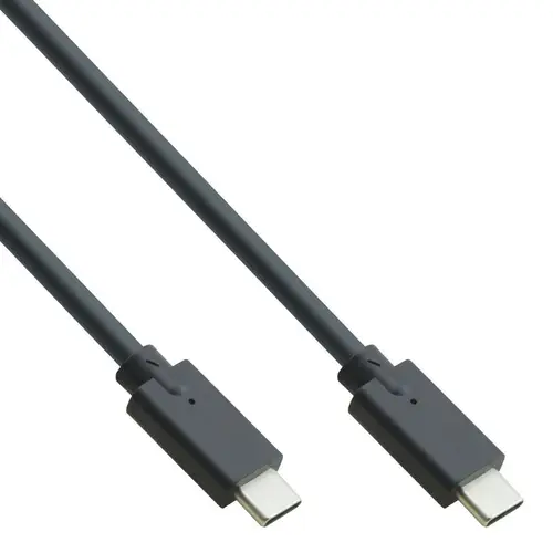 InLine USB 3.2 Gen.2 Kabel, Typ C  2 m schwarz, Stecker/Stecker