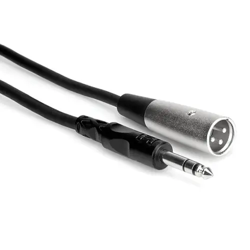 Hosa STX-105M Verbindungskabel sym. TRS auf XLR3M, ca. 1,5 m (5 ft)