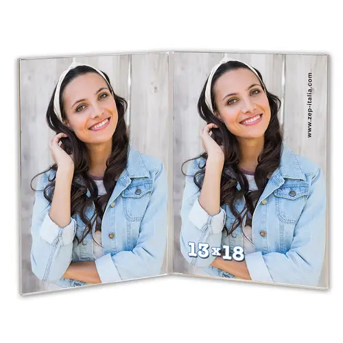 ZEP Acryl-Doppelrahmen 13x18 cm hoch