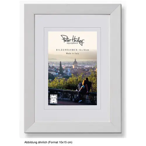 Peter Hadley Nina 10x15 cm weiß, Holzrahmen