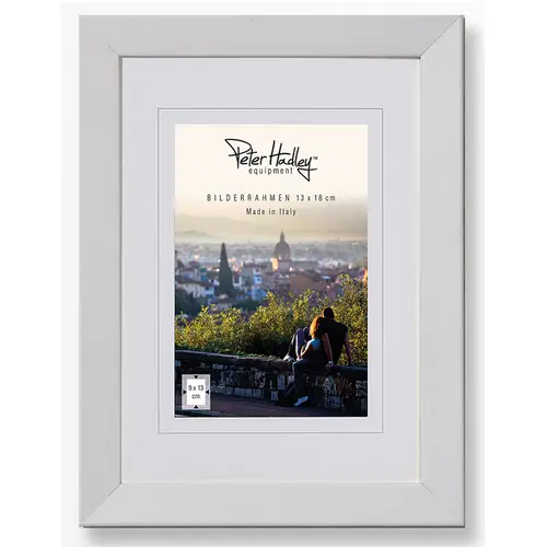 Peter Hadley Nina 13x18 cm weiß, Holzrahmen