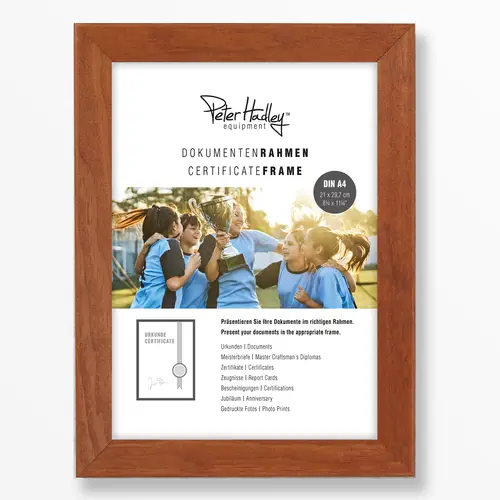 Peter Hadley Nina 21x29,7 cm (=A4) braun Holzrahmen