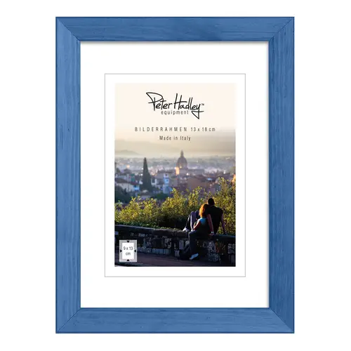 Peter Hadley Nina 13x18 cm blau, Holzrahmen