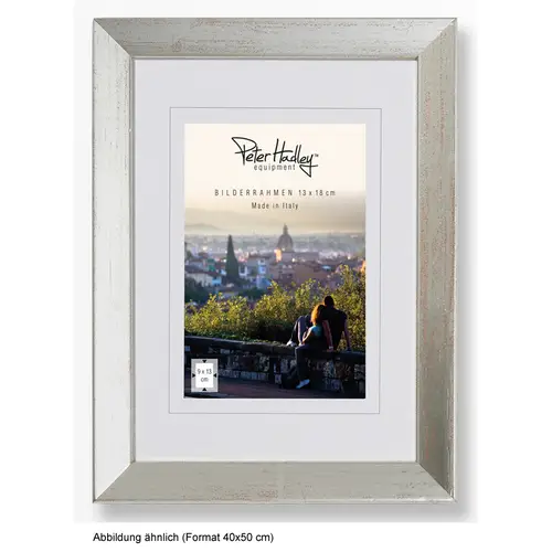 Peter Hadley Nina 40x50 cm silber, Holzrahmen