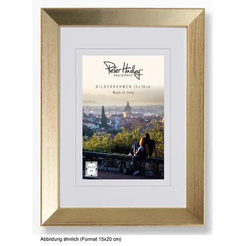 Peter Hadley Nina 15x20 cm gold, Holzrahmen