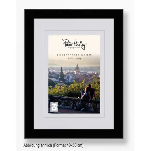 Peter Hadley Amalfi 40x50 cm, schwarz, Holzrahmen
