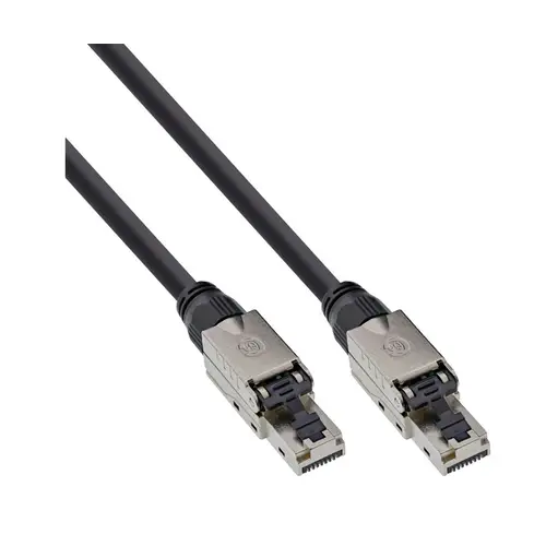 InLine U/UTP Cat.6A Patchkabel 50m schwarz