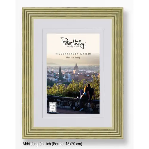 Peter Hadley Arezzo 15x20 cm, grün, Holzrahmen