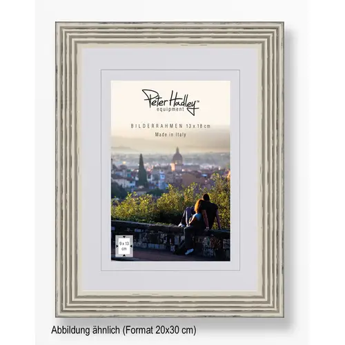 Peter Hadley Arezzo 20x30 cm, grau, Holzrahmen