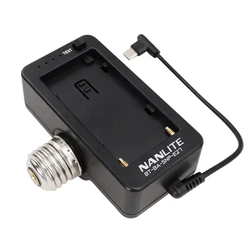Nanlite BT-BA-SNP-E27 NP-F Akku-Adapter für Pavo Bulb 10C