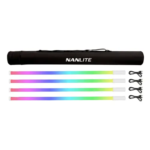 Nanlite PavoTube T8-7X 4er Kit RGBWW Farb-Effektleuchten