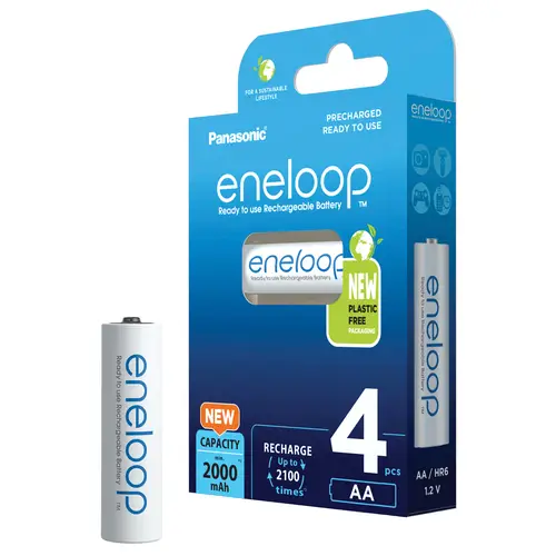 Panasonic eneloop AA 2000 mAh 4er Mignon Blister (BK-3MCDE/4BE)