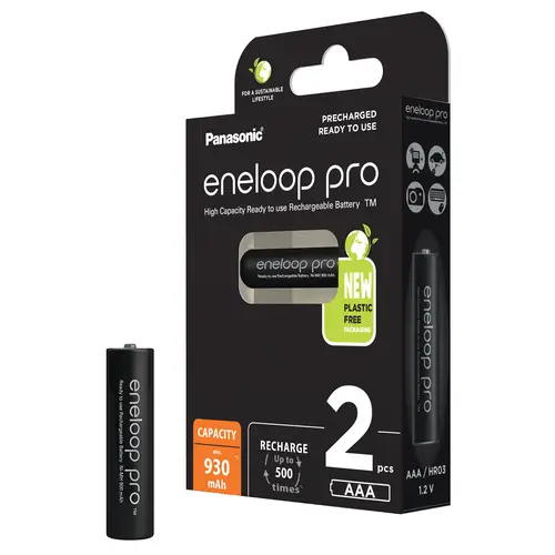 Panasonic eneloop pro AAA 930 mAh 2er Micro Blister (BK-4HCDE/2BE)