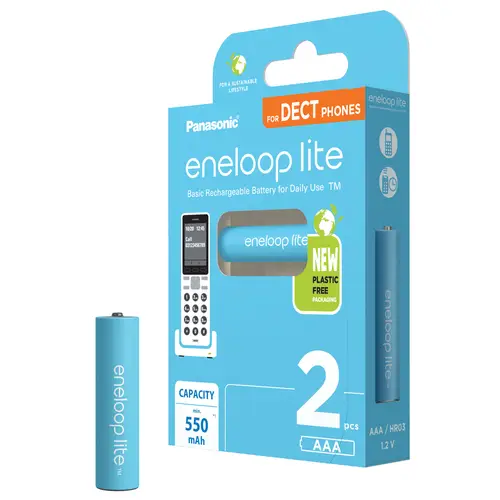 Panasonic eneloop lite AAA 2er DECT 550 mAh Micro Blister (BK-4LCCE/2DE)
