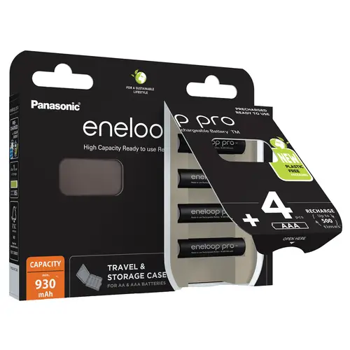 Panasonic eneloop pro AAA 4er DECT 930 mAh Micro Blister (BK-4HCDEC4BE)