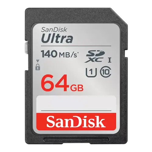 SanDisk 64 GB SDXC-Karte Ultra UHS-I U1 Class10 140 MB/s, Speicherkarte