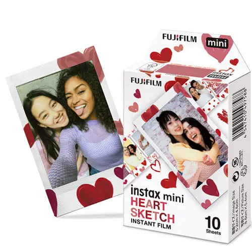 Fujifilm Instax Mini Heart Sketch WW1 Sofortbildfilm