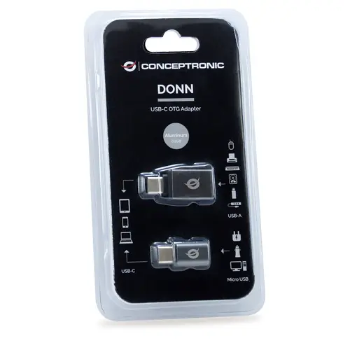 CONCEPTRONIC USB 2er-Pack Adapter USB-C zu USB-A und USB-C zu Micro-USB