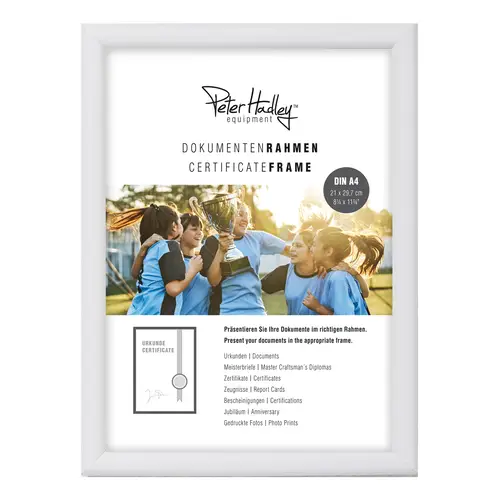 Peter Hadley Rondo A4 weiß, Holzrahmen (21x29,7 cm)