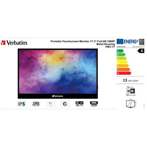 Verbatim PMT-17 portabler Monitor