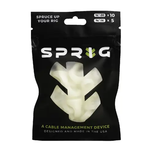 Sprig Value Pack Glow-in-the-Dark (10x1/4'+5x3/8'") Kabel-Management"