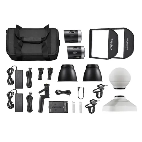 Godox ML30Bi-K2 Kit LED Leuchte mit 2 x ML30Bi + Zubehör