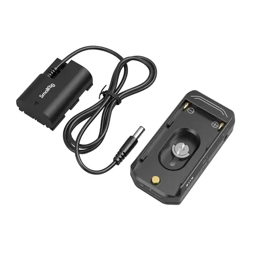 SmallRig 4340 NP-F Batterie-Adapter- Montageplattenkit+LP-E6NH Dummy+Kabel