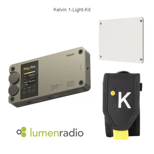 Kelvin PLAY PRO 1-Light Kit RGBACL LED-Kameraleuchte