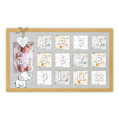 ZEP Enea, Galerierahmen aus Holz, für 13 Fotos, zum Hängen und Stellen