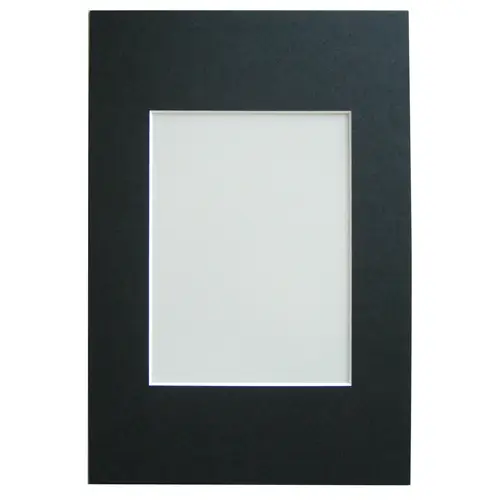 Walther Passepartout 15x20 cm schwarz (Bildausschnitt 10x15 cm)