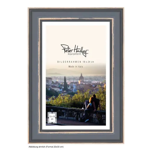 Peter Hadley Florenz 20x30 cm anthrazit, Holzrahmen