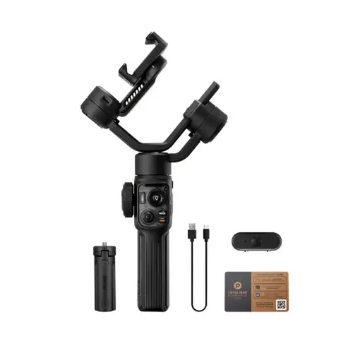 Zhiyun Smooth 5S AI Combo Gimbal grau, Smartphone Stabilisator