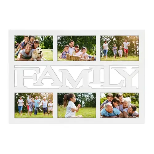 Hama Budapest-family 6fach 10x15 cm weiß Galerie-Rahmen aus Kunststoff