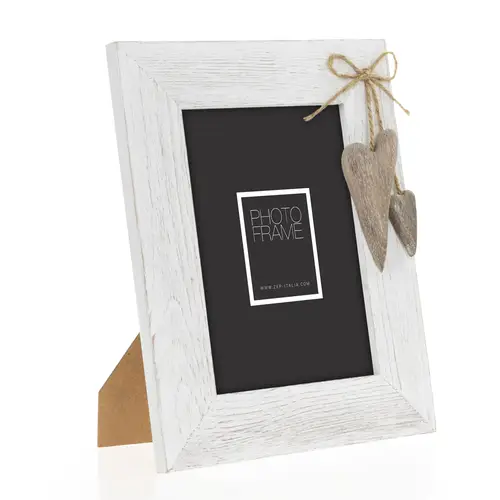 ZEP Lille 13x18 cm weiß, Tischrahmen aus Holz, zum Hängen und Stellen