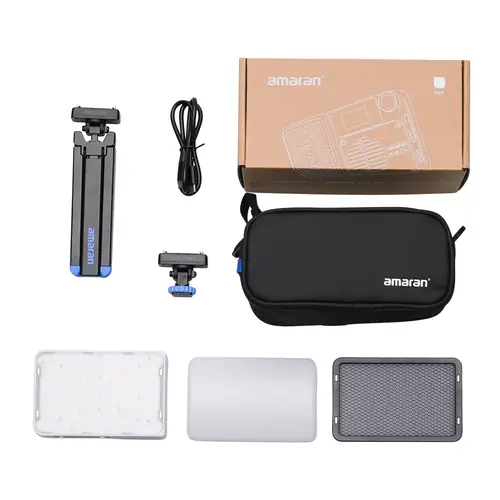 Amaran Ace 25x White Kit Bi-Color LED Kameraleuchte+Grid+Mini-Stativ+Tasche