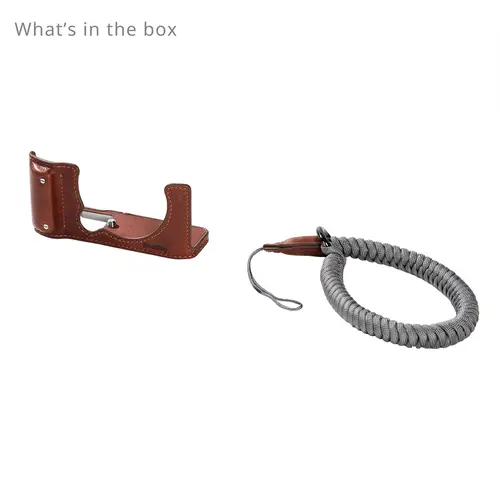 SmallRig 4880 Kamera-Leder-Halbschalen- Set für Fujifilm X-M5 braun